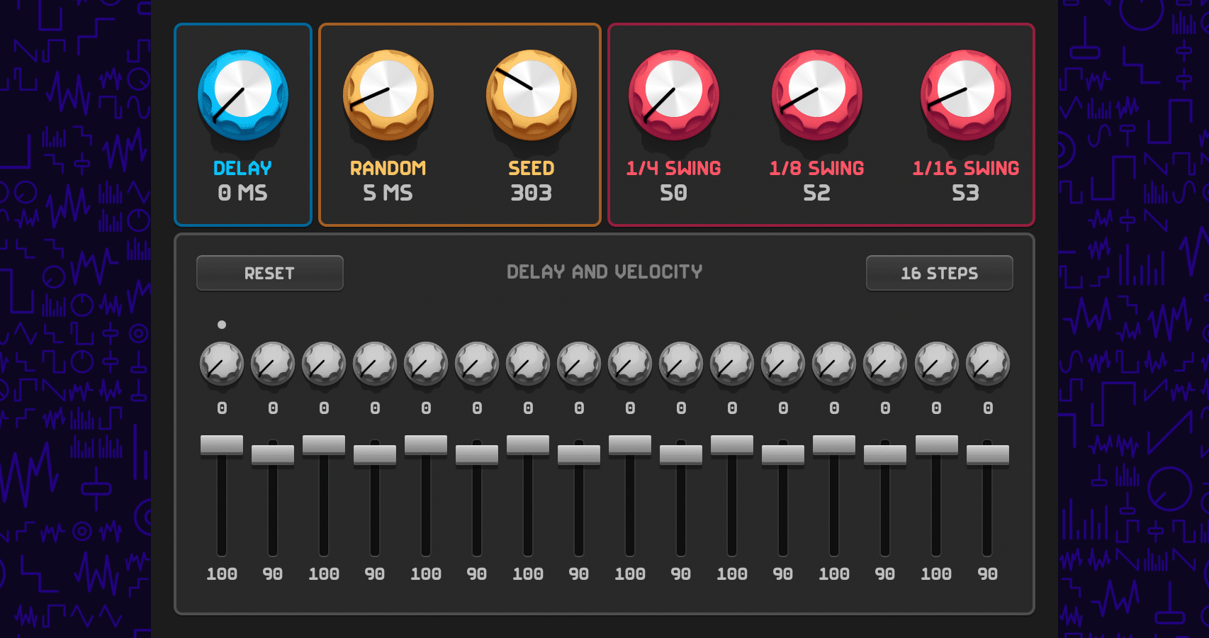A screenshot of the Instant Vibes plugin.